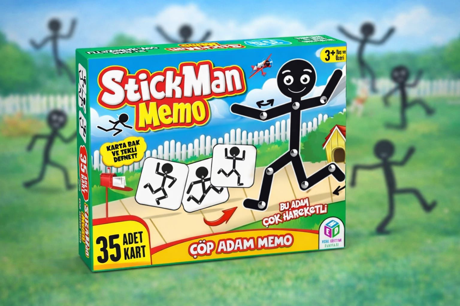 Stick Man Memo Refleks Geliştirici Kutu Oyunu